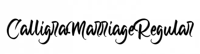 Calligra Marriage  Regular  تنزيل الخطوط