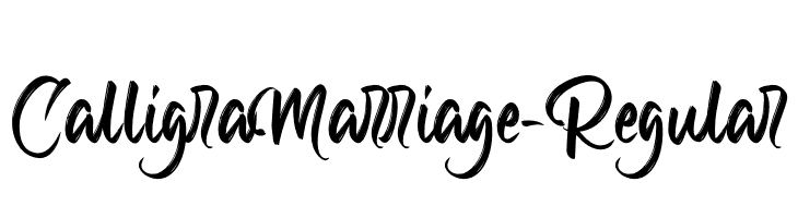 CalligraMarriage-Regular  Frei Schriftart Herunterladen