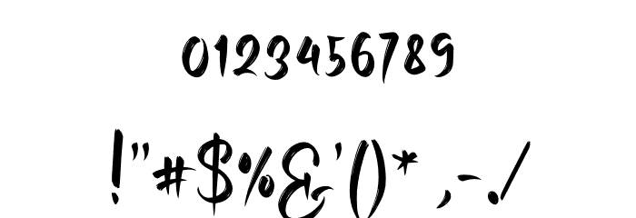 CalligraMarriage-Regular Font OTHER CHARS