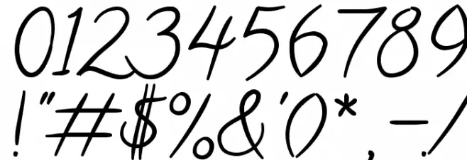 Calligraffiti Font OTHER CHARS