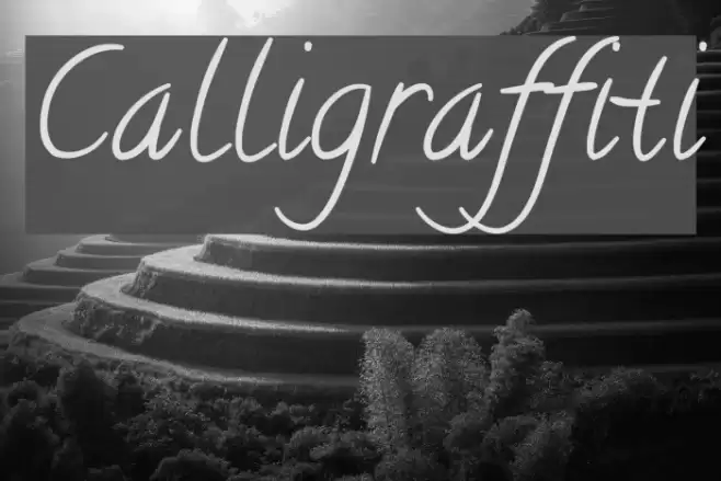 Calligraffiti Font examples