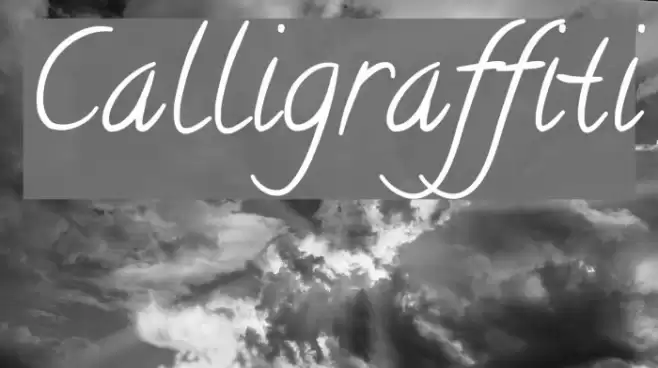 Calligraffiti Font examples