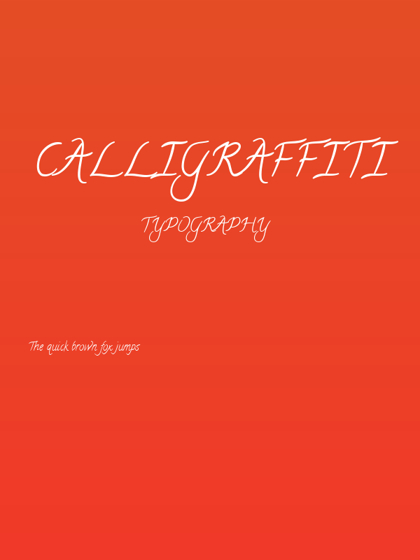 Calligraffiti Poster
