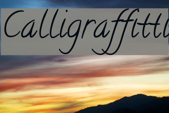 Calligraffitti Font examples