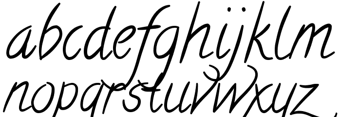 Calligraffitti Font LOWERCASE