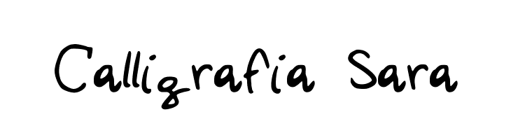 Calligrafia Sara  Frei Schriftart Herunterladen