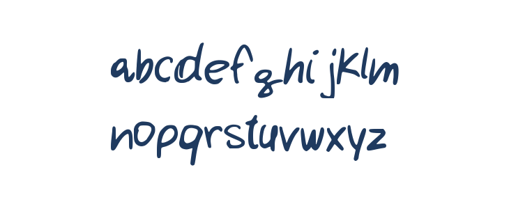 Calligrafia Sara Lowercase