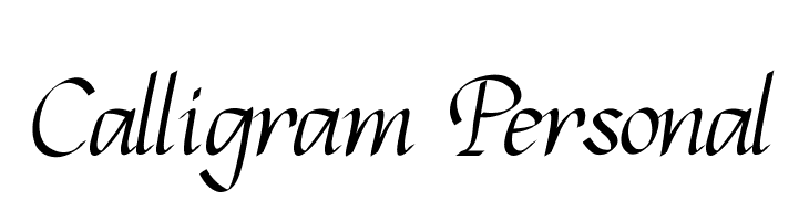 Calligram Personal  Frei Schriftart Herunterladen