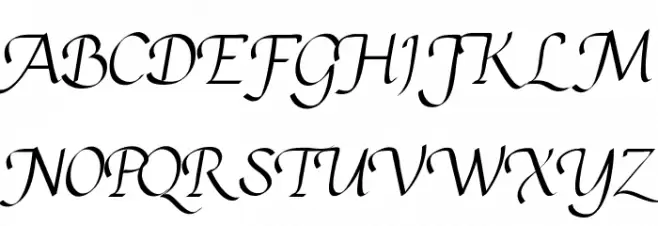 Calligram Personal फ़ॉन्ट अपरकेस