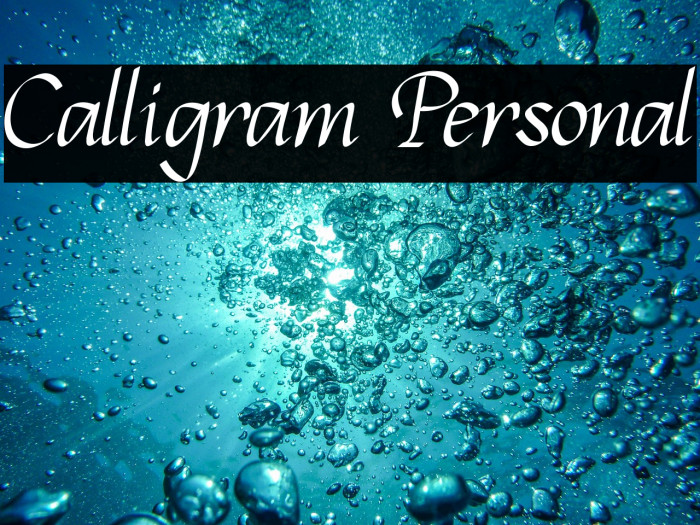 Calligram Personal Example 1