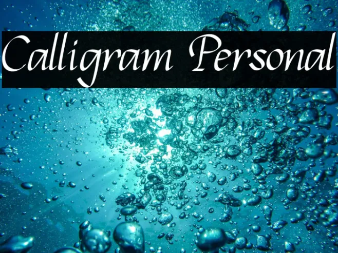 Calligram Personal Example 1
