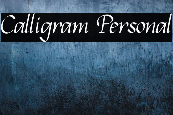 Calligram Personal Example 2