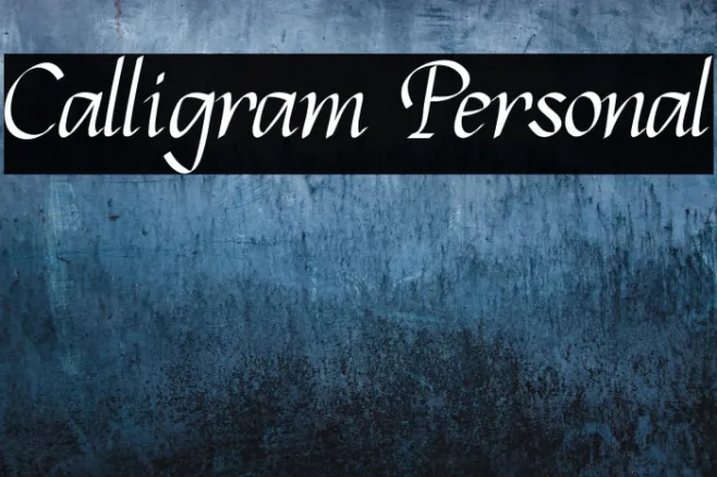 Calligram Personal Example 2