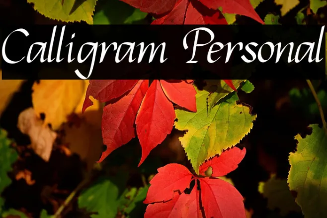 Calligram Personal Example 3