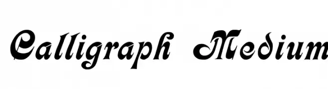 Calligraph  Medium  免费字体下载