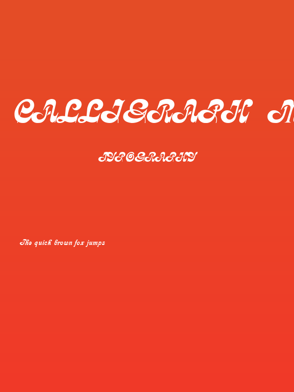 Calligraph  Medium Poster