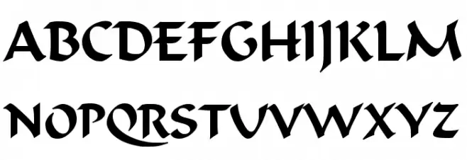 Calligrapher Regular Caratteri MAIUSCOLE