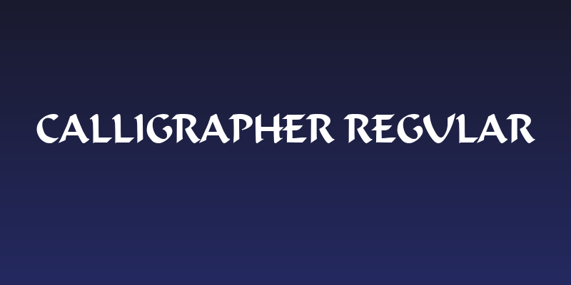 Calligrapher Regular Social Header
