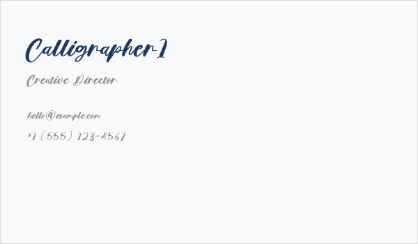 Calligrapher1 Business Card