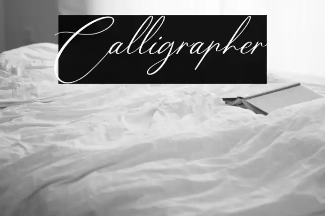 Calligrapher Font examples