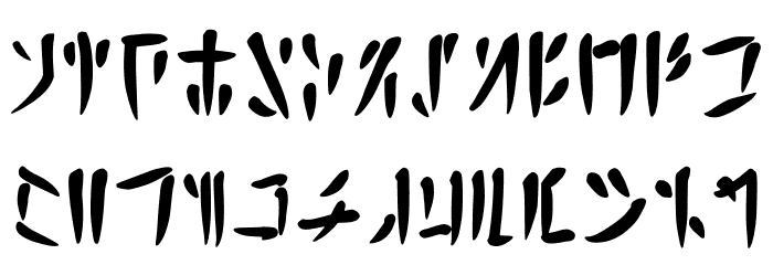 Calligraphic Avali Scra Regular 字体 小写