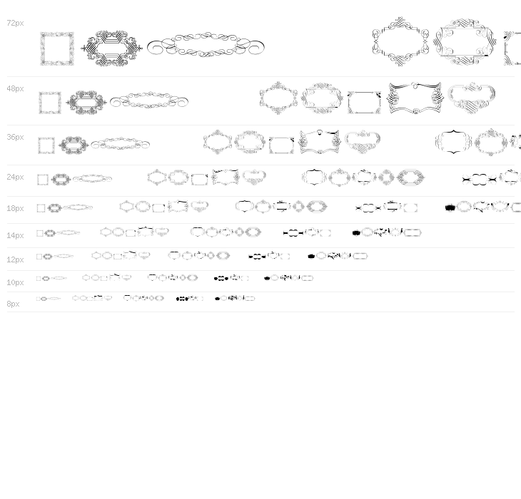 Calligraphic Frames Soft Two Waterfall