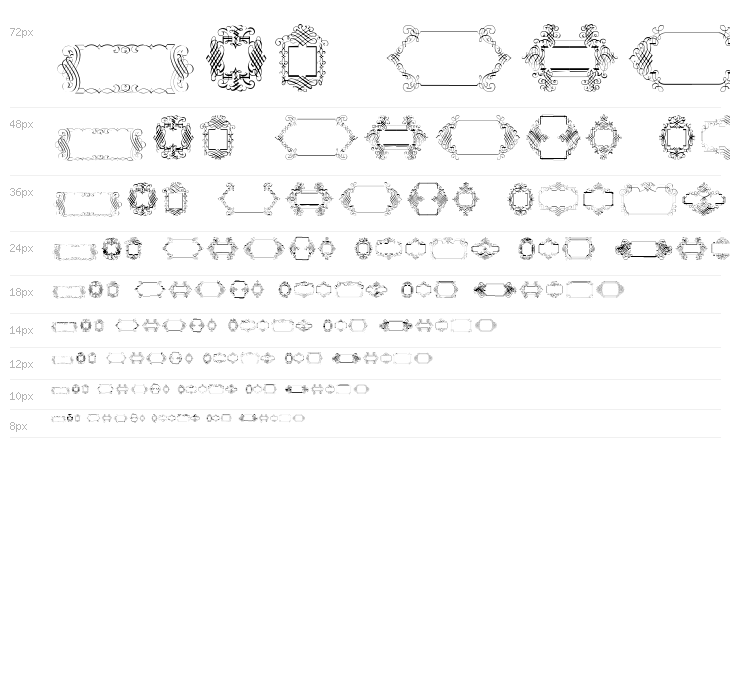 CalligraphicFramesSoft Waterfall