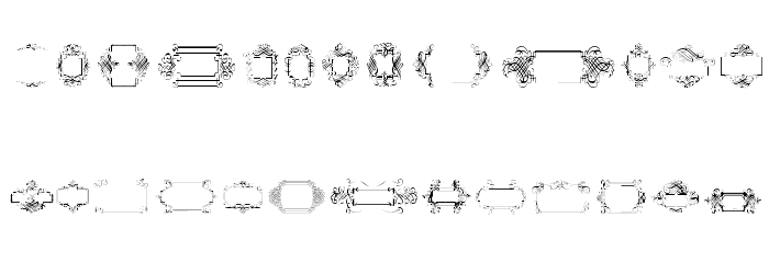 CalligraphicFramesSoft Font LOWERCASE
