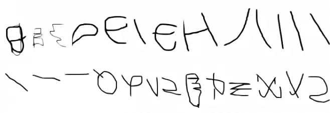 Calligraphr Regular 字体 大写