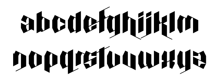 Calligraphy Aquiver Regular Font LOWERCASE