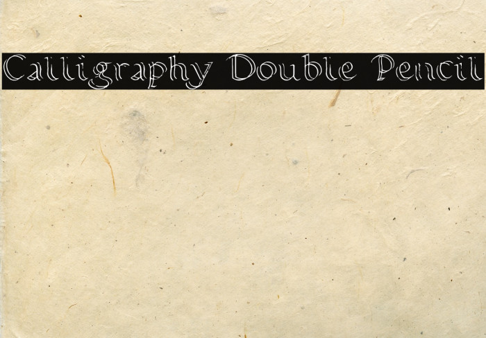 Calligraphy Double Pencil Example 3