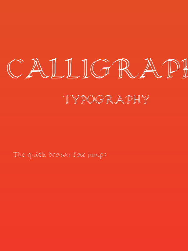 Calligraphy Double Pencil Poster