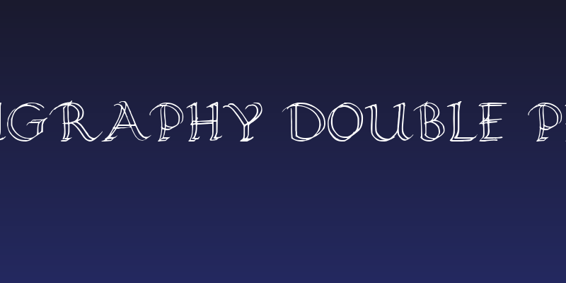 Calligraphy Double Pencil Social Header