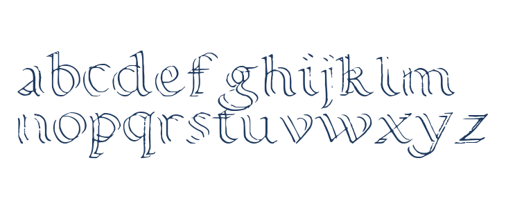 Calligraphy Double Pencil Lowercase