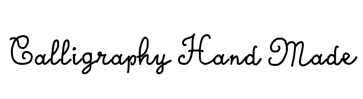 Calligraphy Hand Made Font