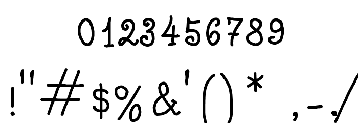 Calligraphy Hand Made Font OTHER CHARS