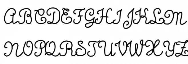 Calligraphy Hand Made फ़ॉन्ट अपरकेस