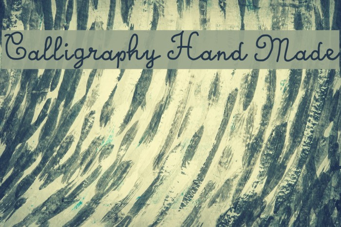 Calligraphy Hand Made Font examples