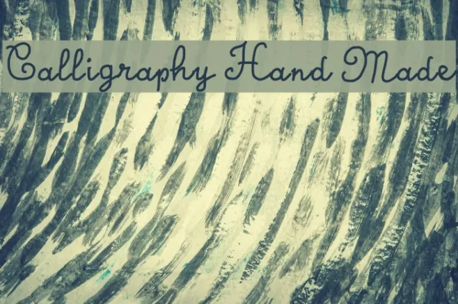 Calligraphy Hand Made Example 1