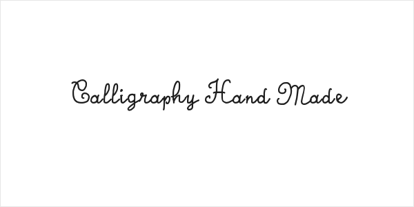 Calligraphy Hand Made Logo