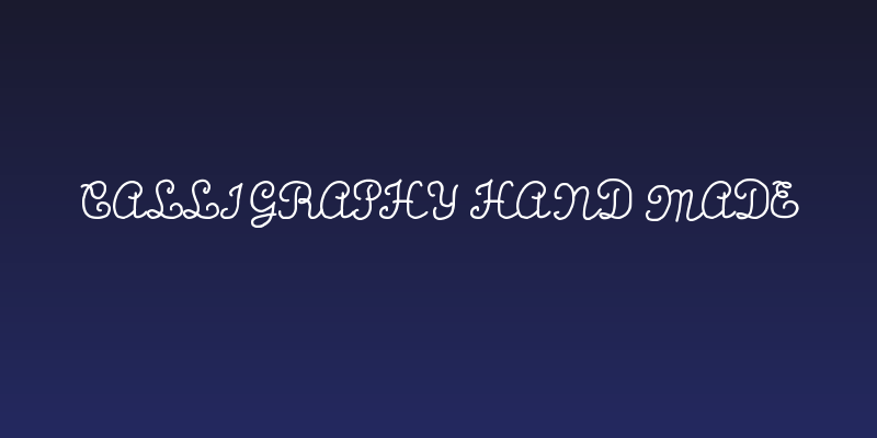 Calligraphy Hand Made Social Header