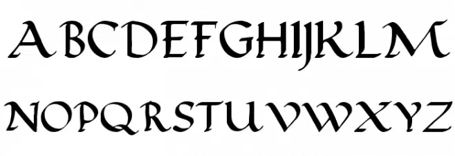 Calligraphy Pen Fuentes MAYÚSCULAS