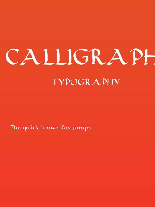 Calligraphy Pen Poster