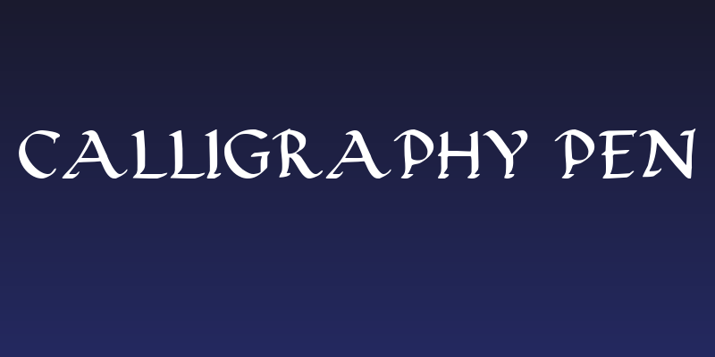 Calligraphy Pen Social Header