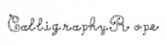 Calligraphy Rope  baixar fontes gratis