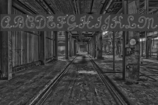 Calligraphy Rope Font examples