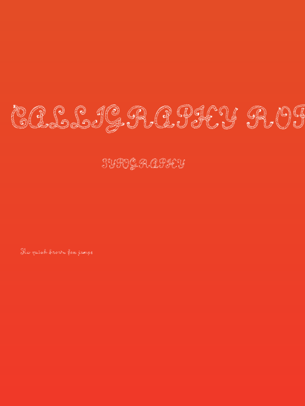 Calligraphy Rope Poster