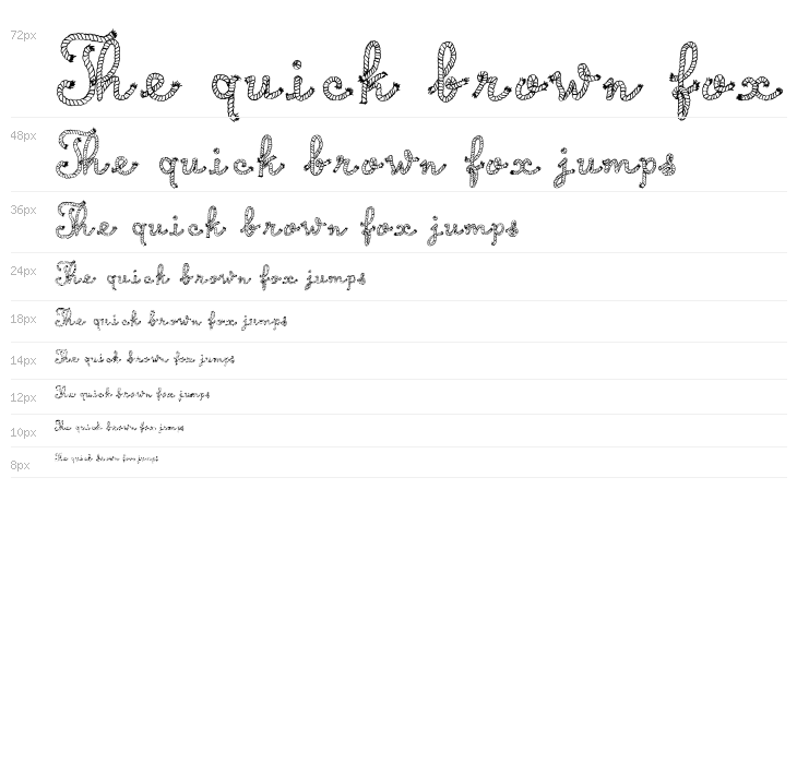 Calligraphy Rope Waterfall