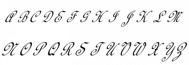 Calligraphy Script Polices MAJUSCULES