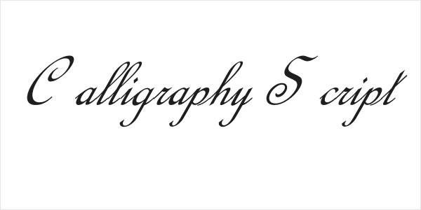 Calligraphy Script Logo